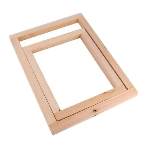 Produktbild: NUOBESTY 20stücke Teiliges Siebdruck Holzdruckrahmen Rakel Und Inkjet-transparenzfolie Für DIY-druckwerkzeuge Abdeckband