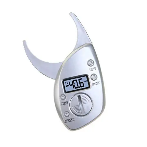 Produktbild: NUOBESTY Digital LCD Körperfettzange Körperfettmessgerät Körperfettanalyse Körperfett Caliper Fettmesszange Körperfettanteil Messen Körperfettmesser für Damen Herren