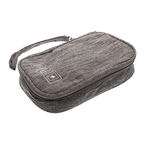 Produktbild: NUOBESTY Elektronische Organizer Tasche für Kabel Tragbarer Reise Zubehörbeutel aus Hochwertigem Großvolumig für Ladegeräte Powerbanks und Datentransferkabel für Reisen und Täglichen
