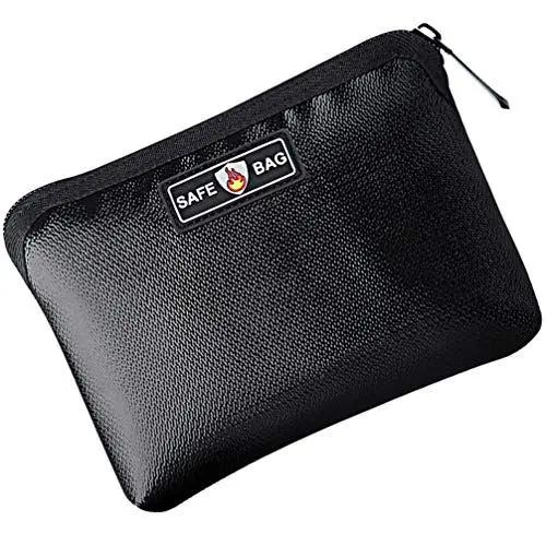 Produktbild: NUOBESTY Feuerfeste Gelddokumententasche Feuerfeste Sichere Tasche Wasserdichte Geldtasche Sichere Tasche Aufbewahrung für Bankguthaben Passschmuck