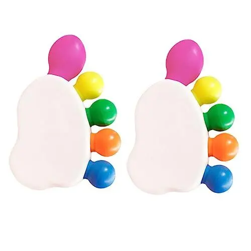 Produktbild: NUOBESTY 2sätze Highlighter Stifte in Fingerform Textmarker Mit Breiter Spitze Für Komfortables Unterstreichen Mit Milden Farben Für Bessere Lesbarkeit