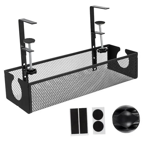 Produktbild: NUOBESTY Kabelführung Für Den Schreibtisch Kabel-organizer Unter Dem Schreibtisch Große Kapazität Einfach Zu Installierender Kabel-organizer Für Das Büro Und Zuhause