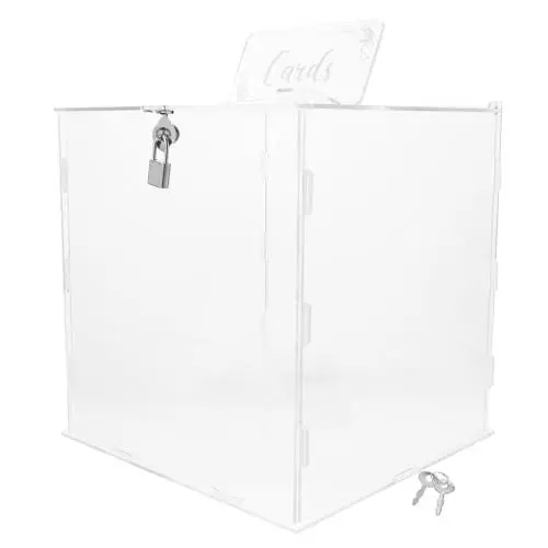 Produktbild: NUOBESTY Kasten Hochzeitseinladungsbox Kartenbox aus Grußkarten Geschenkkarten Schachteln für Hochzeitskarten Hochzeitskartenboxen für den Empfang Sparschwein Vorschlagsbox Acrylbox