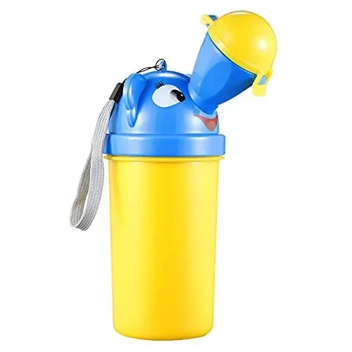 Produktbild: NUOBESTY Kinder Urinal Flasche Urinflasche Notfall Töpfchen Flaschen Tragbare Kindertoilette WC Mobile Toilette für Baby Jungen Mädchen Auto Reise Unterwegs Camping