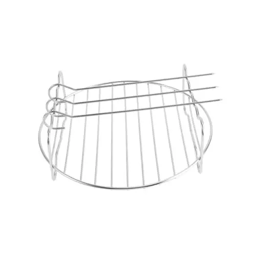 Produktbild: NUOBESTY Kochrost Für Heißluftfritteuse Edelstahlgrill Rack Airfryer-rack Grillrost Grill Grillregal Airfryer Zubehör