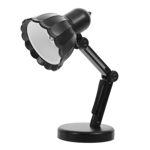 Produktbild: NUOBESTY Lampe Nachttischlampen Für Schlafzimmer Nachttischlampe Leselicht Fürs Bett Kleine Tischleselampe Schreibtischlampe Nachttischleselampe Arbeitszimmerlampe Leselichter Pvc Schwarz