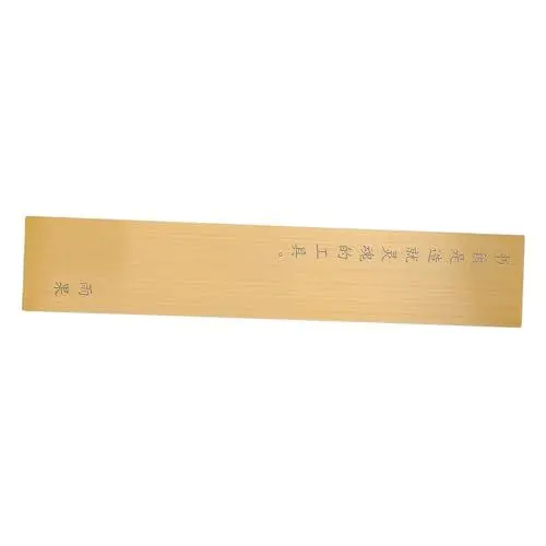 Produktbild: NUOBESTY Lineal Aus Messing Werkzeug Maßkrug Linear Maßband Lineal Gerades Brett Gerades Lineal Angebot An Architekturzeichnungen Lineal Für Bürozeichnungen Lineal Für Geometrie Golden