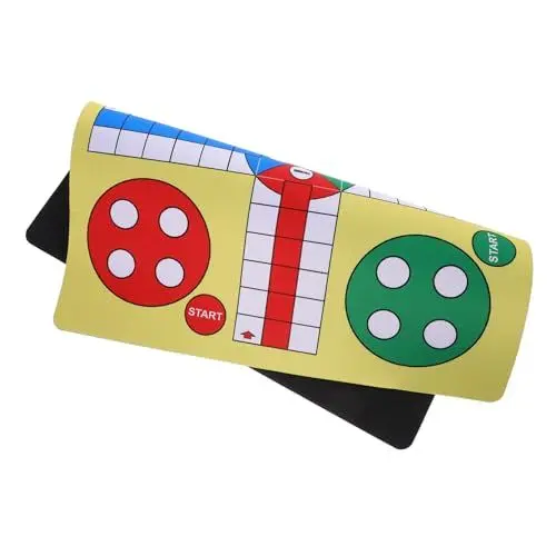 Produktbild: NUOBESTY Rutschfestes Mauspad Aus Gummi Mit Fliegendem Schachbrettmuster Für Laptop 35 cm X 25 cm Keine Teile Im Lieferumfang Enthalten