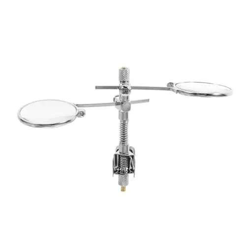 Produktbild: NUOBESTY Lupe brillenclip Uhrmacher-Brillenhalter vergrößerungsglas juwelier Brille Vergrößerungsbrillen monisches Okular Steampunk-Zubehör Uhrmacherei Brillenglasöffner Metall Transparent