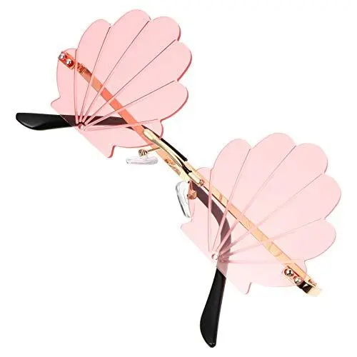 Produktbild: NUOBESTY Lustige MuschelföRmige Brille Neuartige Rosa Sonnenbrille FüR Kinder Sommerparty Requisite