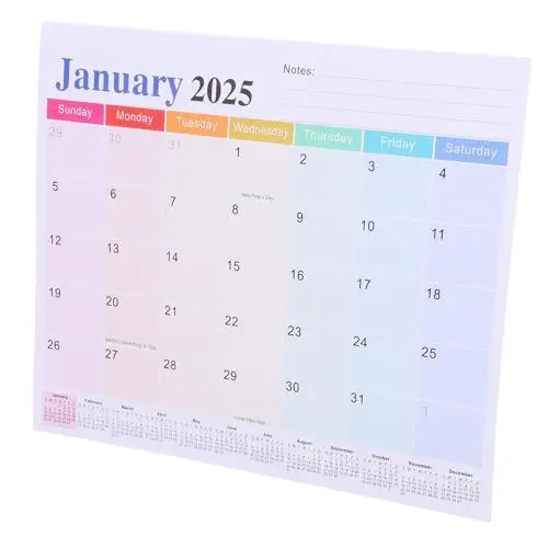 Produktbild: NUOBESTY Magnetischer Monatskalender 2025-2026 Kühlschrankkalender Magnet-wochenplaner für Die Tägliche Monatsplanung