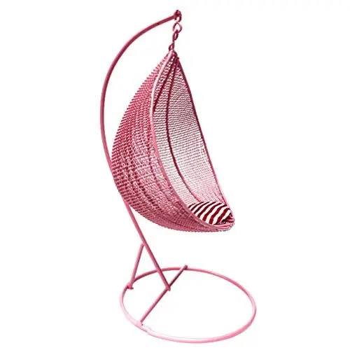 Produktbild: NUOBESTY Mini Stuhl Hängen Hängesessel Dekoration für Puppenhaus Home Office Schreibtisch Badezimmer Schlafzimmer Dekor Zufällige Farbe