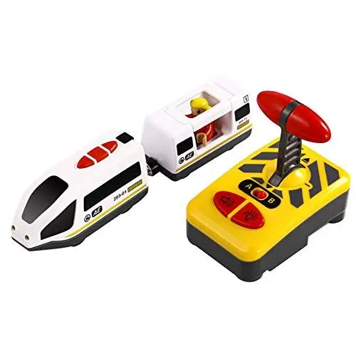 Produktbild: NUOBESTY RC Elektrozug Spielzeug Mini Fernbedienung Kinder Eisenbahn Spielzeug Knopf RC Fahrzeug Lernspielzeug für Jungen Mädchen Kleinkinder Weihnachts Geschenk 1 Stck