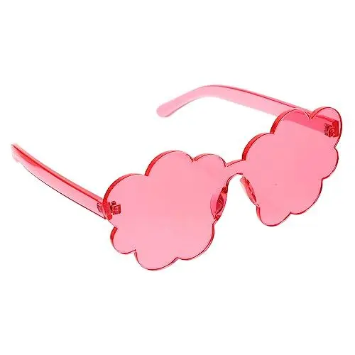 Produktbild: NUOBESTY Randlose Brille Wolken Rahmenlose Sonnenbrille Wolkenförmige Brille Cloud-sonnenbrille Wolkenförmige Disco-brille Wolkenförmige Randlose Sonnenbrille Stk Mode Quaste Damen
