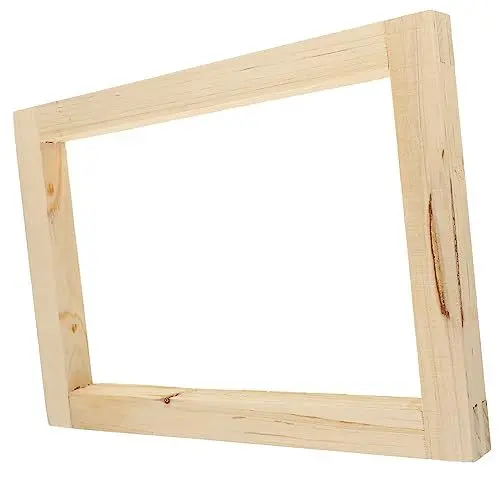 Produktbild: NUOBESTY Siebdruckrahmen Professioneller Siebdruckrahmen Wiederverwendbarer Druckrahmen DIY-Siebrahmen Monofilament-Siebdruckrahmen Tragbarer Siebrahmen Siebdruck Aus Holz