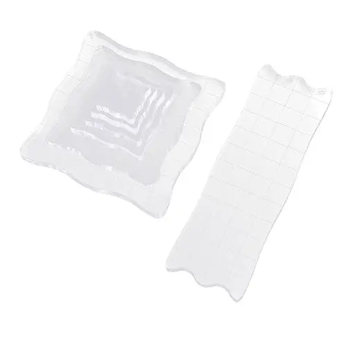 Produktbild: NUOBESTY Silikonstempel 7St geschmücktes Zubehör er Stempelkarton Stempelblöcke mit Raster Acryl-Stempel Silikonblöcke werkzeug Acrylblock für Dichtung er Dichtungsblock Siegel Karte