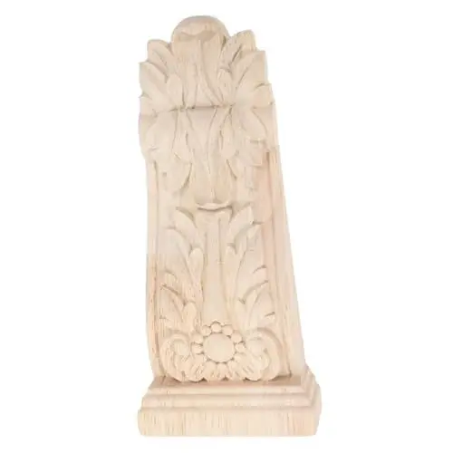 Produktbild: NUOBESTY Unbemaltes Holzeckornament Europäischer Stil Rustikales Für Küche Und Wohnzimmer Natürliches Diy Applikation Für Wand Und Möbel