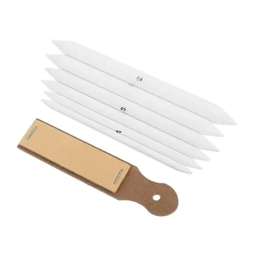 Produktbild: NUOBESTY Zeichenzubehör Mit Papierwischern Für Künstler Zum Skizzieren Farbmischen Und Schatten Erzeugen Inkl Bleistift-schleifpapier Für Detaillierte Kunstwerke