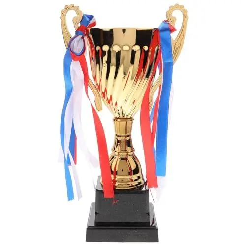 Produktbild: Nuobesty Großer Pokal – Auszeichnungen Gold-Pokal für Sport-Turniere, Wettbewerbe, 24,5 cm