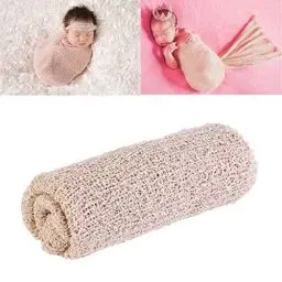 Produktbild: NUOLUX Neugeborenes Baby Fotografie Foto Prop Stretch Wrap Baby lange Ripple Wrap (Beige)