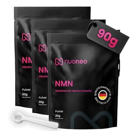 Produktbild: nuoneo NNN Pulver Uthever 90g (3 x 30g) mit Dosierlöffel - in Deutschland laborgeprüft - Reinheit über 99% ohne Zusatzstoffe