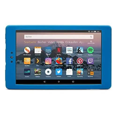 Produktbild: Nupro Stoßfeste Hülle für Fire HD 8-Tablet, Blau