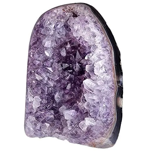 Produktbild: Nupuyai Amethyst Druse Groß Kristall Rohstein Dekoration, Natürlicher Amethyst Drusensegment Stein Cluster Quarz Crystal Dekorative Steine（600g-700g）