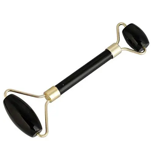 Produktbild: Nupuyai Jade Roller Gesicht Massagegerät Edelstein Obsidian Gesichtsroller Gesichtsmassager für Gesichts Hals Haut