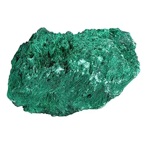 Produktbild: Nupuyai Natürlicher Malachit Stein Rohstein Unregelmäßig Kristall Druse Cluster Mineralien Stein Naturstück Reiki Heilstein Feng Shui Dekoration für Haus und Büro, 101-200g
