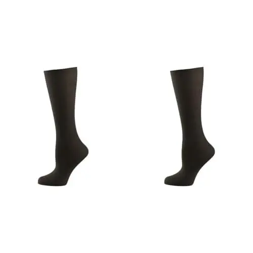 Produktbild: Nur Die Knie Cotton 60 DEN blickdichte Kniestümpfe in matter Optik aus Baumwolle bequemer Bund Damen