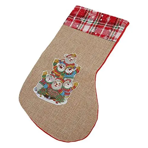 Produktbild: DIY-Weihnachtssocke, Komplettes Werkzeug, Dekoration mit DIY-Projekt, für DIY-Basteldekoration, DIY-Basteldekorationsset, Weihnachtszubehör für DIY-Projekte