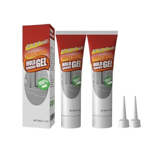 Produktbild: Nuroclean Entferner-Gel,Vexclean Gel,Tapetenentferner,Kalkentferner Dusche Stark,Fleckenentferner,Fensterrahmen Reiniger,Für Fliesenfugen In Bad Und Küche Sowie Wandreinigung(2 Stück)