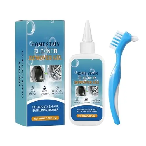 Produktbild: Nuroclean Entferner Gel,Vexclean Gel Mit Bürste,Waschmaschinenreiniger,Fugenreiniger,Badreiniger,Fliesenreiniger,Fleckenentferner,Für den Hausgebrauch Geeignetes Reinigungsgel
