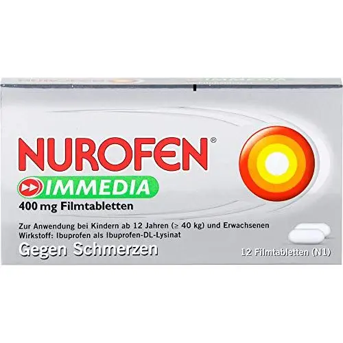 Produktbild: Nurofen Immedia 400 mg Filmtabletten
