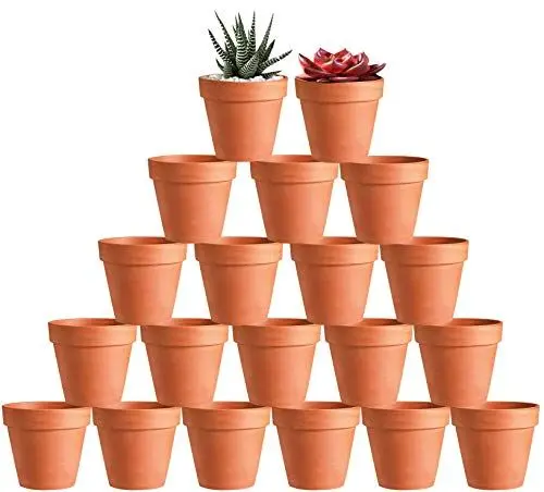 Produktbild: Nursery pots 20 Stück 3in (7.6 cm) Mini-Blumentopf mit Entwässerungsgerät, Sukkulenten-Pflanzentopf, Tante im Heimbüro, Fensterbank, Hochzeitsdekoration