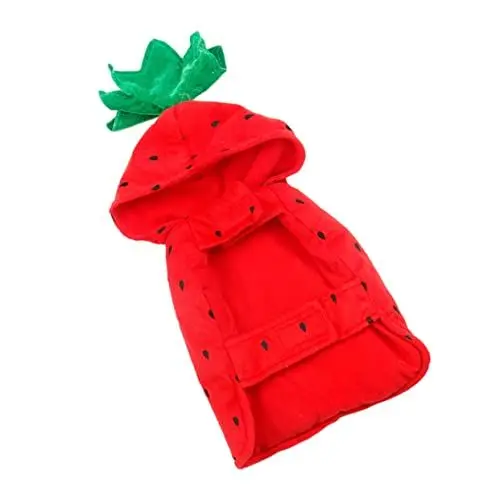 Produktbild: NUSITOU Hund Kostüm Halloween 1pc Haustier Hut Erdbeeren Welpen Kleid Hund Fotografie Prop