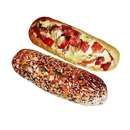 Produktbild: NUSITOU 2 Stück Simuliertes Brotkissen Sofakissen Sofakissen Kinderspielzeugkissen Schlafspielzeug Pp Baumwollkissen Bequemes Kinderkissen Bequeme Puppen