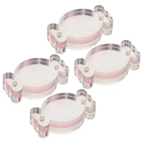 Produktbild: NUSITOU 4 Stücke Acryl Magnetische Karte Gradienten Karte Ziegel Tragbare Karte Protektoren