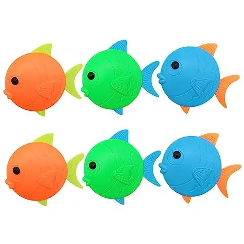 Produktbild: NUSITOU 6St Tauchendes Fischspielzeug Tauchbecken Tauchfisch Spielzeug Strandspielzeug Kinder badewannenspielzeug Pool Toys for Schwimmbadspielzeug Unterwasserspielzeug für Kinder