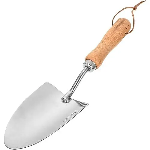 Produktbild: NUSITOU Edelstahl Gartenhandschaufel Hand Gartenschaufel Für Das Pflanzen Und Umtopfen Von Pflanzen Robuste Und Tragbare Gartenschaufel Für Gartenarbeit Blumen Und Kräuter