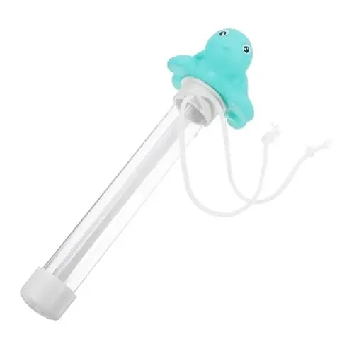 Produktbild: NUSITOU Schwimmendes Wasser Thermometer Schwimmendes Poolthermometer, Gut Ablesbar Schwimmbadtemperaturthermometer Schwimmendes Pooltemperaturthermometer Eisbadthermometer Pvc Blue