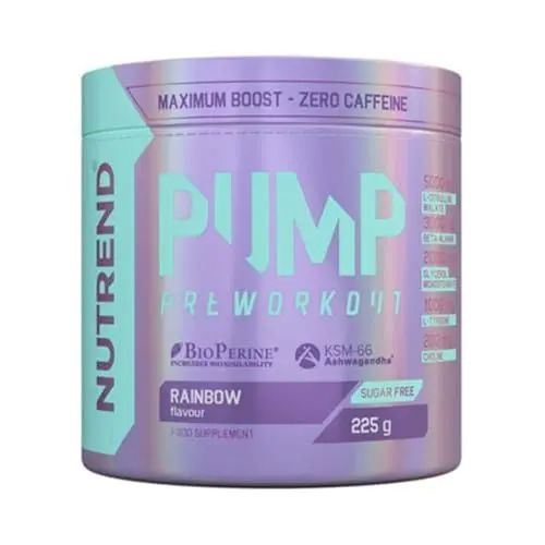 Produktbild: Nutrend Pump Pre-Workout, Regenbogenfarben, 225 g