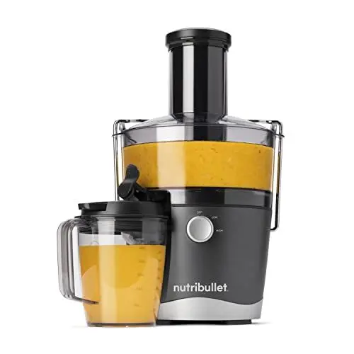 Produktbild: nutribullet Entsafter, Kaltentsafter, Obst- und Gemüseextraktor, Fruchtsaftpresse, Täglicher Gebrauch, Leicht zu Reinigen, 1,5 L Fruchtfleischbehälter, NBJ100G, Black