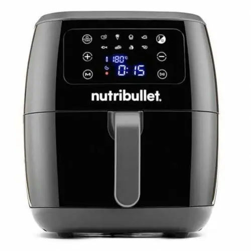 Produktbild: nutribullet Heißluftfritteuse 7L XXL-Luftfritteuse mit großer Auswahl an Kochmodi, digitaler LED-Touchscreen, 8 Programme, Vorheizen & Warmhalten, Grill, kein Öl, 1800 W, Schwarz
