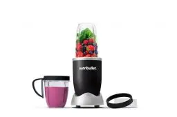 Produktbild: nutribullet Original 600, Elektrischer Mixer, Zerkleinerer, Smoothiemixer, Smoothie Maker, 600 W, To Go becjer 700ml und 500ml, Schwarz, NB606B