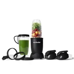 Produktbild: nutribullet Pro 900, Elektrischer Mixer, zerkleinerer, Smoothie Mixer, Multifunktionsmixer, 900w leistung, 900ml und 710ml Becher, matt schwarz, NB910MB