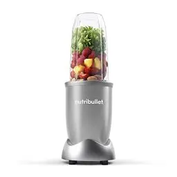 Produktbild: nutribullet Pro, 900 Watt Leistung, Einfach und schnell in der Anwendung, Kompakt, Leicht zu reinigen, Mit 700 ml Becher, Smoothiemixer, Smoothie Maker, Elektrischer Mixer, NB904S, Silber