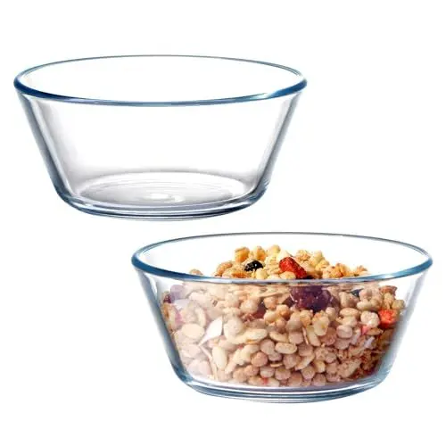 Produktbild: NUTRIUPS Kleine Glasschale Set 2, 400ml Dessertschalen glas，Glasschüssel, Gehärtetes Glas