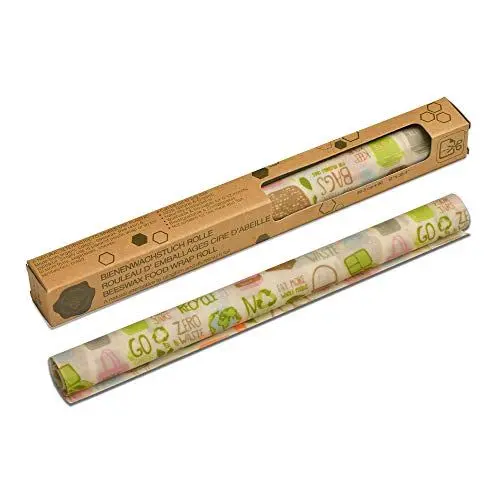 Produktbild: Nuts Innovations Bienenwachstuch Rolle mit Zero Waste Dekor 32x90 cm