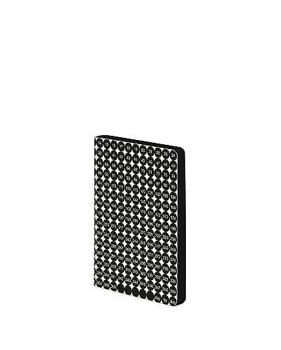 Produktbild: nuuna Wochenkalender 2024 A6 | S - Happy Days | 2,5 mm Punktraster | 120 g Premium-Papier | Leder Kalender schwarz | nachhaltig produziert in Deutschland
